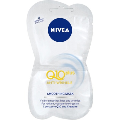 Nivea Q10 plus energizujúci pleťová maska proti vráskam 2 x 7,5 ml