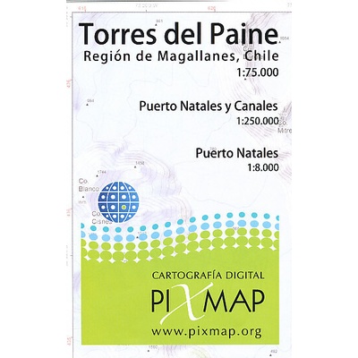 mapa Torres del Paine 1:75 t.