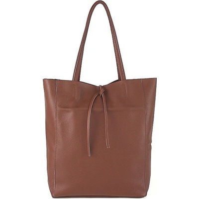 Mondo Italia kožená shopper kabelka 396 hnedá