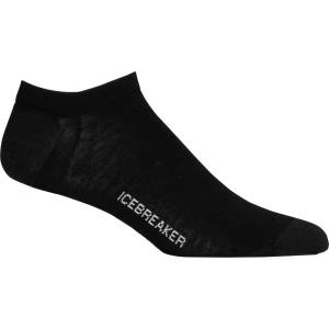 Icebreaker Мъжки спортни чорапи Icebreaker Lifestyle Fine Gauge No Show Sports socks - Black / Snow - размер 42-44 (EU) (201-4680-0112)