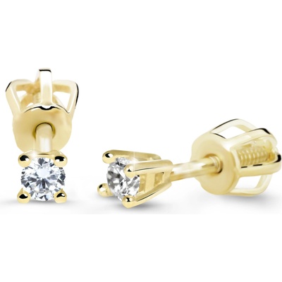 Cutie Jewellery - diamonds Náušnice DZ60129 na šroubek ze zlata s diamanty