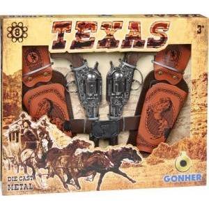 PULIO Cowboy set 2 revolvers with holsters (8 shots) GONHER 234/0