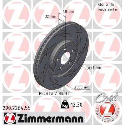 Brzdový kotúč ZIMMERMANN 290.2264.55 (290226455)