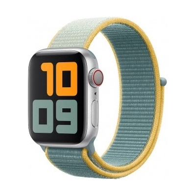 Apple Оригинална текстилна каишка за Apple Watch 42мм, 44мм, 45мм, 46мм, Ultra 49мм - Apple Sunshine Sport Loop (зелен-жълт) (разопакован продукт) (mxmx2zm/a)