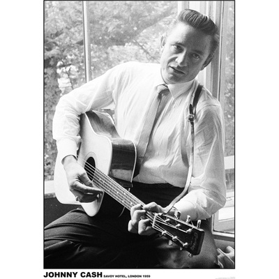Plagát, Obraz - Johnny Cash - #2 Guitar, 59.4 × 84.1 cm
