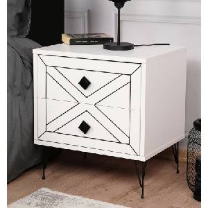 ASG Нощно шкафче Luna white (8683342427647)