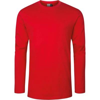 Promodoro pánské triko s dlouhým rukávem E4099 Fire Red