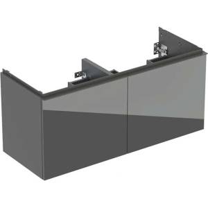 Geberit Acanto - Шкафче за умивалник, 118x54x48 см, 4 чекмеджета, стъкло/лава 503.007. JK. 2 (503.007.JK.2)
