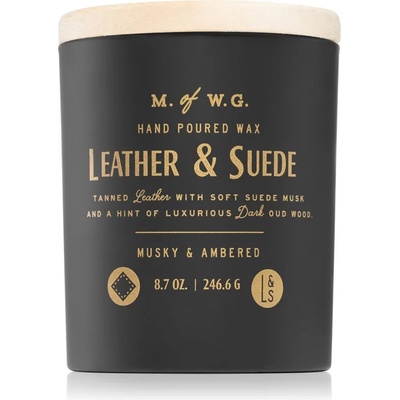 MAKERS OF WAX GOODS Leather & Suede ароматна свещ 246, 6 гр