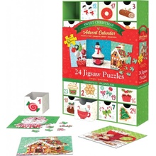 EUROGRAPHICS Puzzle Adventný kalendár: Sladké Vianoce 24x50 dielikov