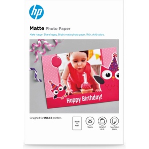 HP Matte 10x15 cm/25 7HF70A