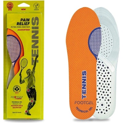 FOOTGEL TENNIS Gelové vložky oranžová