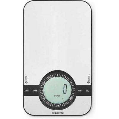 Brabantia Кухненска везна - Brabantia Profile Matt Steel дигитална с таймер правоъгълна