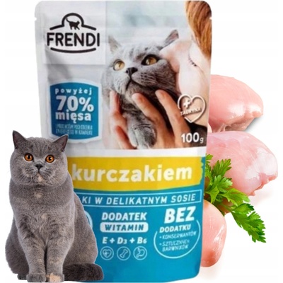 Frendi kúsky v jemnej omáčke s kuracím mäsom 100 g