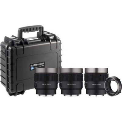 Samyang V-AF lens Kit 24/35/75 + MF adaptér