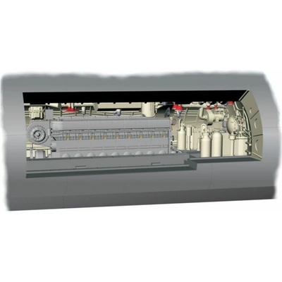 1:72 U-Boot IX Diesel Engine section