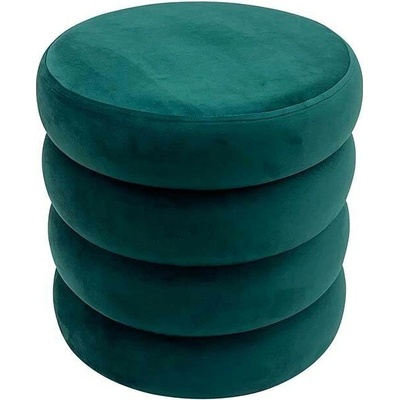 Interior DE Taburet s ÚP VOQUE 40 CM zelený sametTAB48637