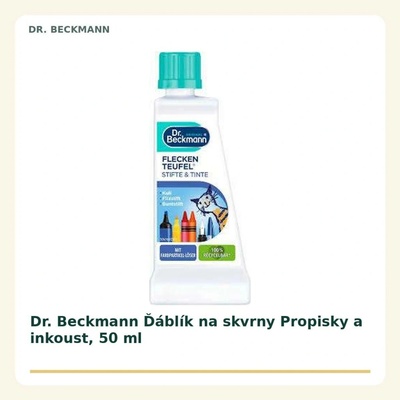 Dr. Beckmann ďáblík na skvrny inkoust kulič. pera zvýrazňovače lepidla 50 ml