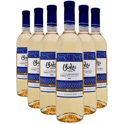 Tabla Alazani Valley bílé polosladké víno 12% 6 x 0,75 l (holá lahev)