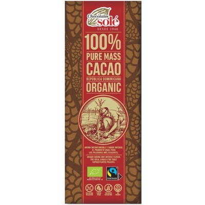 Solé Čokoláda horká Bio 100% 25 g