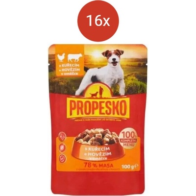 Propesko hovädzie kura 16 x 100 g