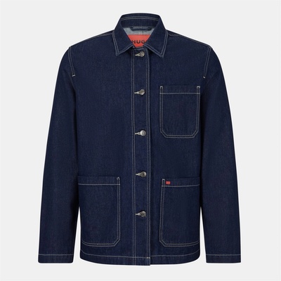 Hugo Яке Hugo Men's Denim Jacket - Dark Blue