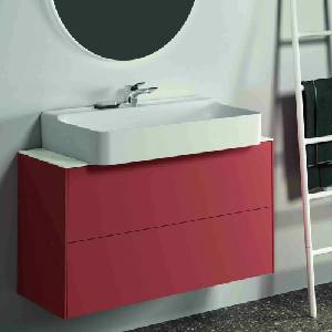 Ideal Standard Atelier Conca стенен шкаф с 2 чекмеджета 100 червено - оранжево матово (T4353Y3)