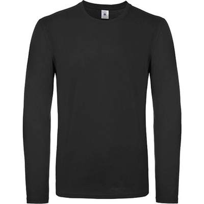 B&C pánske tričko s dlhým rukávom TU05T black