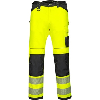 Portwest PW385 PW3 Hi Vis Dámske reflexné strečové nohavice žltá čierna žltá žltá čierna