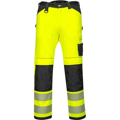 Portwest PW385 PW3 Hi Vis Dámske reflexné strečové nohavice žltá čierna žltá žltá čierna