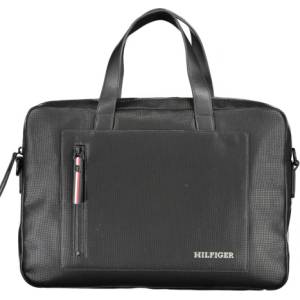 Tommy Hilfiger Елегантна мъжка кожена чанта tommy hilfiger, Черен (am0am11784_nebds)