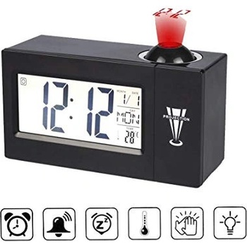 PROJECTION DS-36052-black s LCD teploměrem a projekcí černý