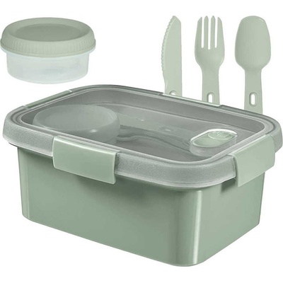 Curver Obdélníková nádoba To Go Lunch Kit 1,2 l zelená ECO 250003 Curver
