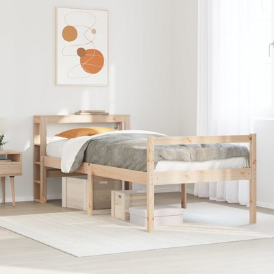 vidaXL 3305859 Postel s čelem pro seniory masivní borovice hnědá