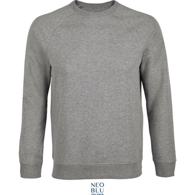 Neoblu mikina Nelson Men raglánová pánská COT-24319407701 Melír šedá