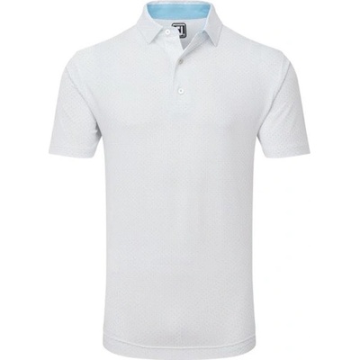 FootJoy Stretch Lisle Dot Print pánské triko bílé