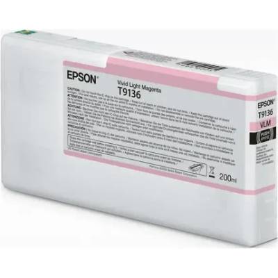 Epson Консуматив, Epson T9136 Vivid Light Magenta Ink Cartridge (200ml) (C13T91360N)