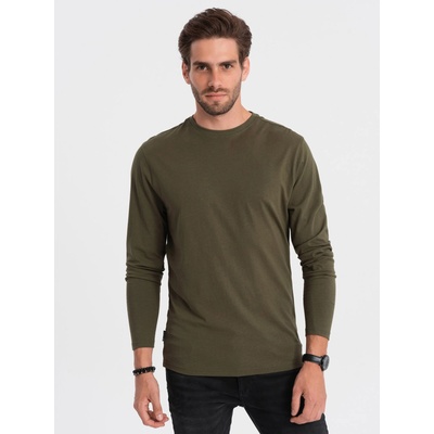 Ombre Clothing Мъжка основна тениска в цвят каки Ombre Clothing Ombre Clothing | Zelen | МЪЖЕ | S