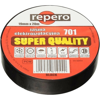 Repero 701 Izolačná páska 19 mm x 20 m čierna