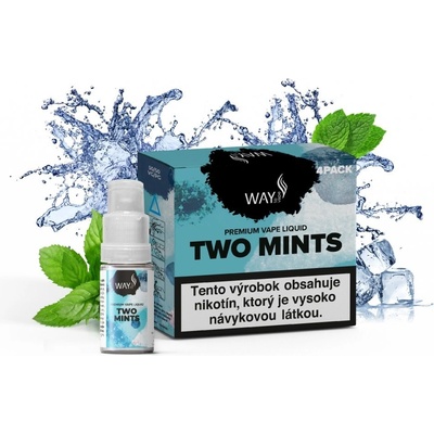 WAY to Vape Two Mints 4 x 10 ml 3 mg