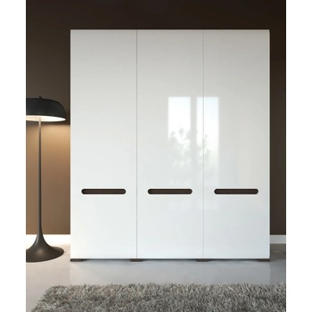 Image 1 of Black Red White Трикрилен гардероб с плавно затваряне azteca trio szf3d/21/18