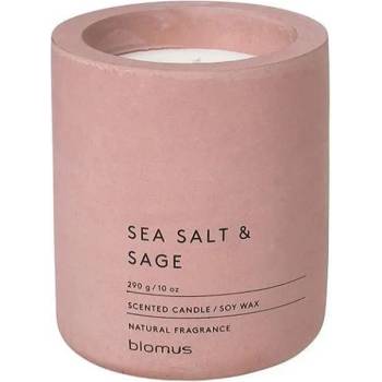 Blomus (Германия) Ароматна свещ BLOMUS FRAGA с аромат Sea Salt & Sage - Ø9 х 11 см - цвят тъмнорозов (BLOMUS 65656)