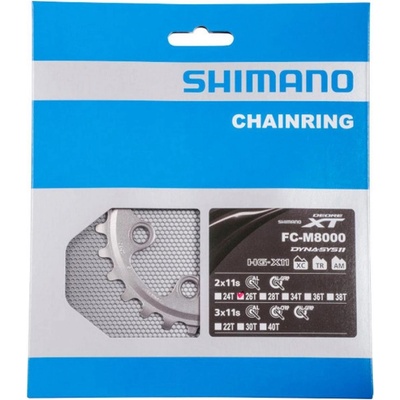 SHIMANO převodník - DEORE XT M8000 26 - černá