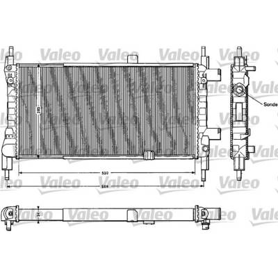 Chladič, chlazení motoru VALEO 883856