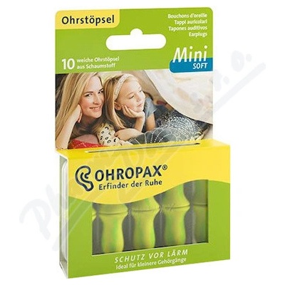 Ohropax Mini Soft dětské špunty do uší 5 párů