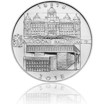 Česká mincovna stříbrná mince 2018 Založení Národního muzea stand 13 g