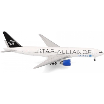 Herpa B777-222ER United Airlines Star Alliance Colors 1:500