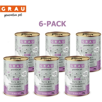 Grau Adult Morka s celozrnou ryžou 6 x 400 g