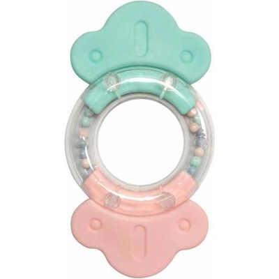 KikkaBoo Дрънкалка с чесалка KikkaBoo - Bonbon Pink (31303020039)