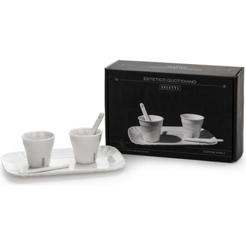 Seletti Чаши на столче за еспресо Estetico Quotidiano с лъжици и поднос 2 бр (10101)
